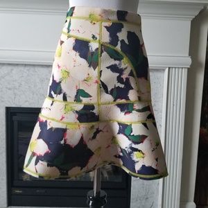 J crew Floral Skirt Sz 4